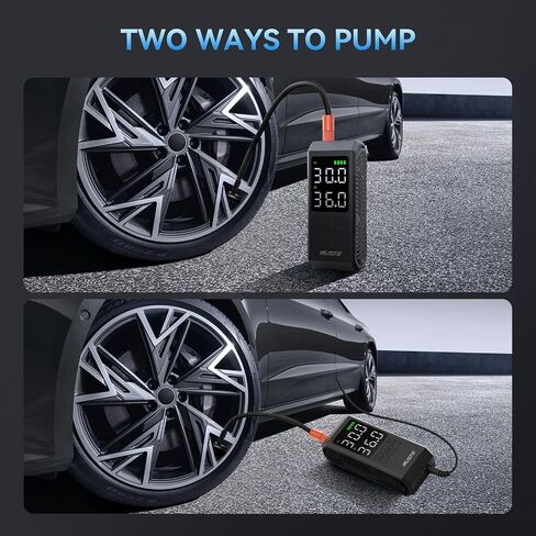 Tire Inflator Portable Air Compressor, 25000mAh Air Pump - Car Accessories,150PSI Cordless Bike Pump with Digital Pressure Gauge with LED Light for Bicycle, Balloons in Saudi Arabia