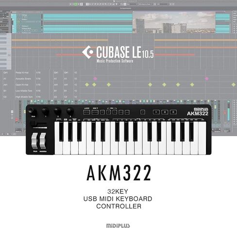 AKM322 وحدة تحكم لوحة المفاتيح MIDI ذات 32 مفتاحًا مع Cubase LE in Kuwait