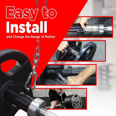 منصة صف T-Bar من Logest مع سلسلة - ملحق الألغام الأرضية العيينة يناسب القضيب الأولمبي يدور بالكامل 360 درجة مثالي للتمارين المنحنية التي تستهدف الكتف الخلفي والعضلات الأساسية مقبض صف T للحديد in Kuwait