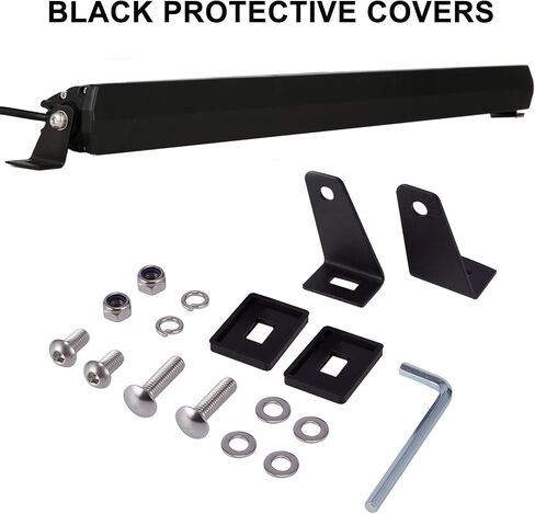 BIGLION.X شريط ضوء LED كهرماني 32 بوصة مجموعة فيضان بقعة صف واحد للطرق الوعرة شريط ضوء كهرماني للقيادة مقاوم للماء IP68 12 فولت 24 فولت للشاحنات الصغيرة والقوارب SUV UTV الطرق الوعرة 4WD in Kuwait