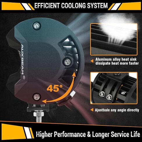 Auxbeam 22 Inch 120W LED Light Bar 2PCS 3 Inch 96W LED Pods, Amber White Fog Light 6 Modes Strobe Lights for Work Truck, Spot Flood Combo Off Road Driving Lights for Jeep ATV Utv Auto in Saudi Arabia