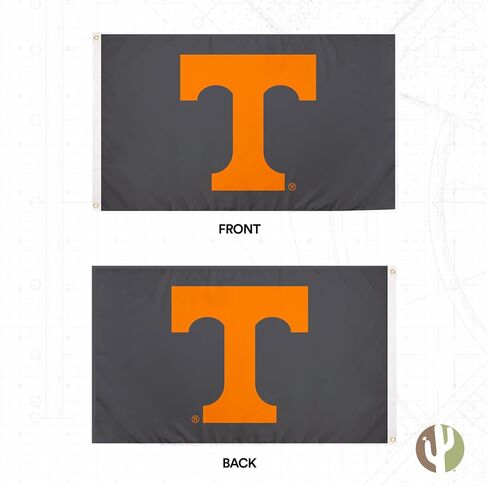 Desert Cactus University of Tennessee Flag Knoxville Volunteers Vols UT Flags Banners 100% Polyester Indoor Outdoor 3x5 (Design Y) in Saudi Arabia
