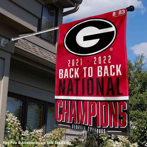 Georgia Bulldogs 2022 College Football National Champions Banner Vertical Flag in Kuwait