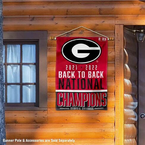 Georgia Bulldogs 2022 College Football National Champions Banner Vertical Flag in Kuwait