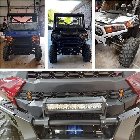 Universal ATV UTV SXS Turn Signal Horn Kit Street Legal Kit Rocker Switch with LED Lights Hazard Switch Flasher Relay (Kit YN) in Saudi Arabia