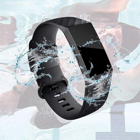 3 Packs Silicone Bands for Fitbit Charge 4/ Fitbit Charge 3/ Charge 3 SE, Silicone Fitness Sport Wristbands for Women Men Small Large in Saudi Arabia