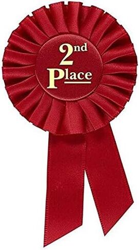 Award Ribbons Rosette Place 1st 2nd 3rd 4th 5th Premium Set Multipurpose for Ceremonies and Events 6 inch by Clinch Star in Kuwait