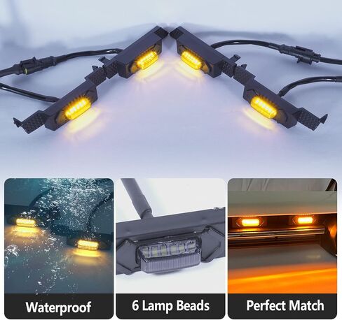 4pcs LED Grille Lights for 2020 2021 2022 2023 4Runner Grille Raptor Lights OEM Grill Lights Fits SR5 TRD Off-Road Sport Limited(Amber Lights) in Saudi Arabia