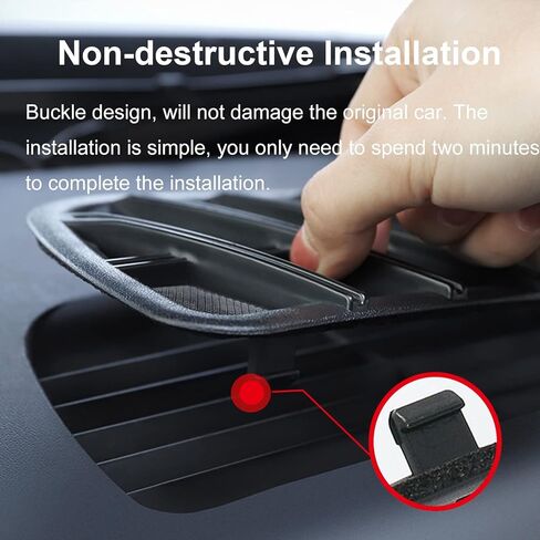 غطاء فتحة التهوية طراز Y من تسلا، شبكة مدخل الهواء، شبكة مدخل الشبكة، الغطاء الأمامي الواقي باللون الأسود لملحقات الموديل Y 2023 2022 (2 قطعة) in Kuwait