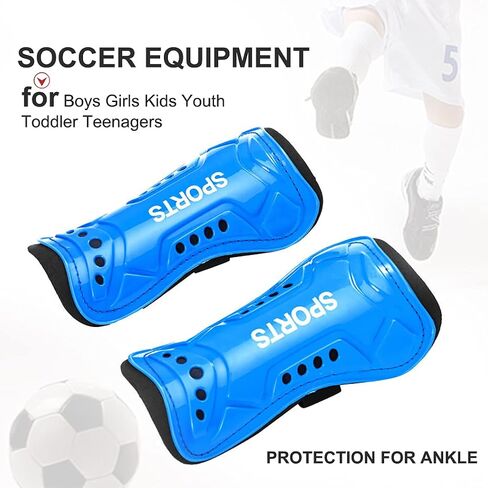 Youth Soccer Shin Guards for Kids Shin Pads Child Calf Protective Gear Protective Soccer Equipment for Boys Girls Toddler Teenagers Children in Saudi Arabia