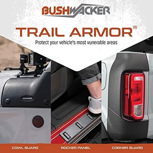 Bushwacker Trail Armor Hood Guard | 1-Piece, Black, Textured Finish | 14006 | Fits 1998-2006 Jeep Wrangler TJ in Kuwait