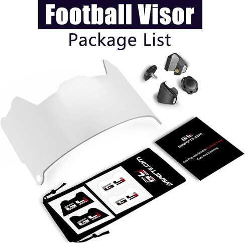 American Football Visor is Easy to Install, American Football Clear Visor, Helmet mask, Football and Helmet Goggles in Saudi Arabia
