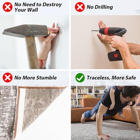 Double Sided Adhesive Tape Heavy Duty, 1-8/1" x 236" Nano Clear Adhesive Tape, Removable Poster Tape Picture Hanging Strips for Home, Office, Car (20 Feet) in Kuwait