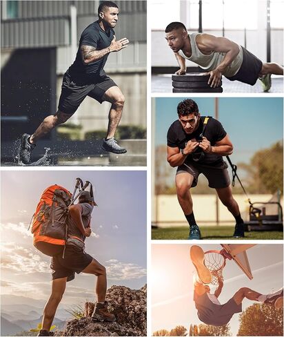 شورت رياضي للرجال مقاس 7 بوصات شورت رياضي قصير سريع الجفاف للجري خفيف الوزن مع جيوب in Kuwait