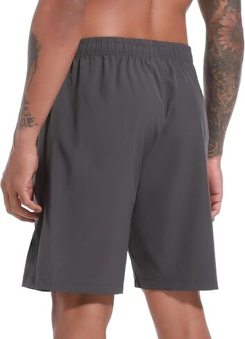 شورت رياضي للرجال مقاس 7 بوصات شورت رياضي قصير سريع الجفاف للجري خفيف الوزن مع جيوب in Kuwait
