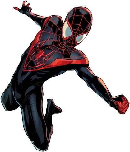 مجموعة ملصقات Black Spider Man CreativeStickers0114 من ملصقين (2x)، كمبيوتر محمول، آيباد، سيارة، شاحنة، مقاس 4 بوصات على الجانب الأطول in Saudi Arabia