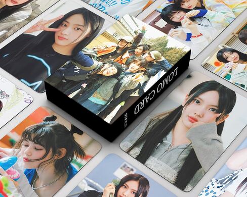 مجموعة بطاقات ZINE Lomo من الجينز الجديدة 55 قطعة 2023، مجموعة بطاقات Kpop للبضائع هدية لمحبي الأولاد والبنات والأرانب من النوع A in Kuwait
