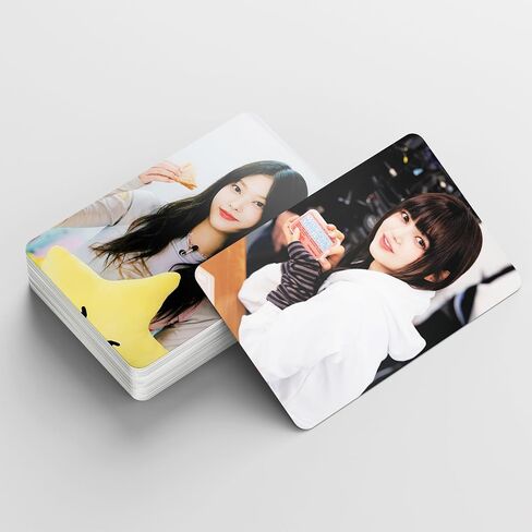 مجموعة بطاقات ZINE Lomo من الجينز الجديدة 55 قطعة 2023، مجموعة بطاقات Kpop للبضائع هدية لمحبي الأولاد والبنات والأرانب من النوع A in Kuwait
