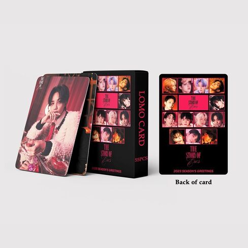سبعة عشر بطاقة صور 55 قطعة 2023 مجموعة بطاقات لومو تحيات الموسم السابع عشر هدية بضائع Kpop لمحبي الأولاد والبنات والقيراط من النوع B in Kuwait