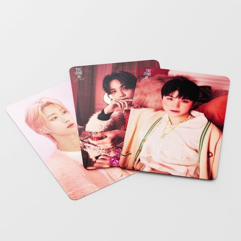 سبعة عشر بطاقة صور 55 قطعة 2023 مجموعة بطاقات لومو تحيات الموسم السابع عشر هدية بضائع Kpop لمحبي الأولاد والبنات والقيراط من النوع B in Kuwait