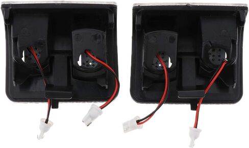 LED مرآة جانبية علامة بدوره أضواء إشارة مصباح وقوف السيارات متوافق مع 2008-2016 F250 F350 F450 F550 شاحنة بيك اب فائقة التحمل، جانب السائق وجانب الركاب (عدسة واضحة بيضاء LED) in Kuwait