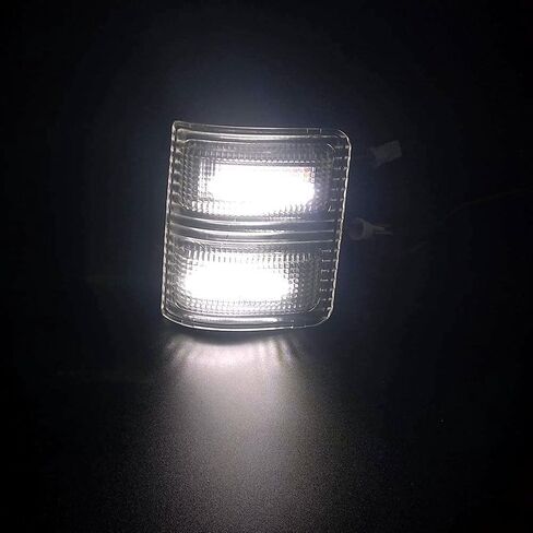 LED مرآة جانبية علامة بدوره أضواء إشارة مصباح وقوف السيارات متوافق مع 2008-2016 F250 F350 F450 F550 شاحنة بيك اب فائقة التحمل، جانب السائق وجانب الركاب (عدسة واضحة بيضاء LED) in Kuwait