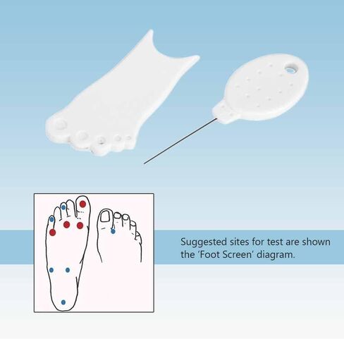 أداة اختبار الاعتلال العصبي للقدم السكري أحادية الخيط، إبرة فحص ميد 10 جرام لمرضى السكري، قطعتان in Kuwait