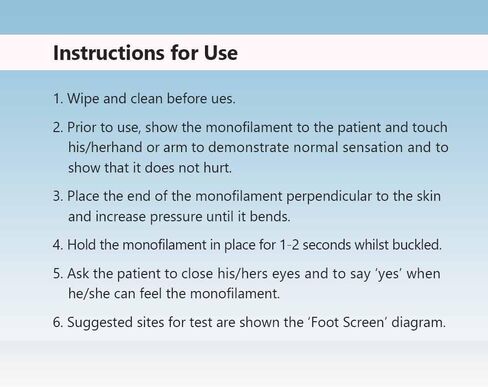 أداة اختبار الاعتلال العصبي للقدم السكري أحادية الخيط، إبرة فحص ميد 10 جرام لمرضى السكري، قطعتان in Kuwait