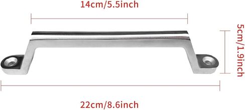 مقبض باب RV، مقبض باب العربة 3 عبوات شديدة التحمل من الفولاذ المقاوم للصدأ 304 مقبض معدني لعربة RV، العربة، المقطورة، مقطورة البضائع، منزل المحرك، القارب، السيارات، العربة in Kuwait