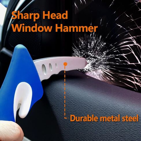 مقبض دعم السيارة المحمول من Sojoy لكبار السن - مساعد دعم عصا الإمساك التلقائي - مقبض مساعدة باب السيارة مع قاطع حزام الأمان وكسر النافذة - مساعد الهروب في حالات الطوارئ in Kuwait