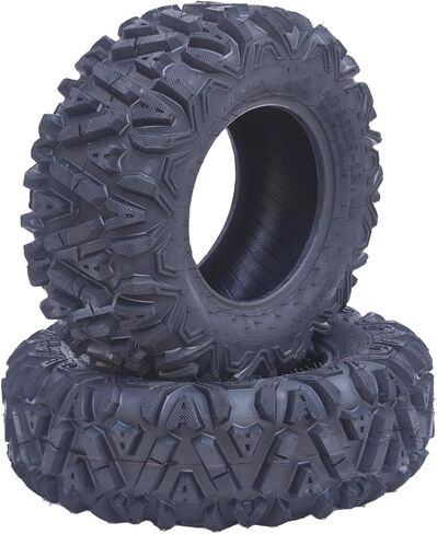 25x8x12 ATV Tires, Set of 2 ATV Tires 25x8-12 6PR, All Terrain ATV/UTV Off-Road Tires (Set of 2, Tubeless) in Kuwait