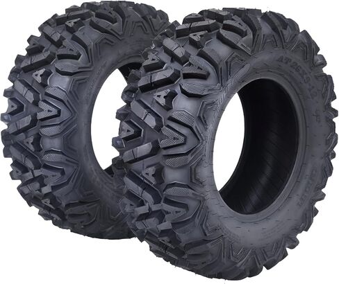 25x8x12 ATV Tires, Set of 2 ATV Tires 25x8-12 6PR, All Terrain ATV/UTV Off-Road Tires (Set of 2, Tubeless) in Kuwait