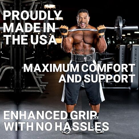 Schiek Sports Model 425 Power Series Weight Lifting Gloves - Leather Gym Gloves with Padded Palms in Saudi Arabia