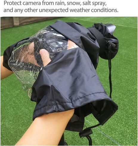 ملحقات التصوير الفوتوغرافي الواقية المقاومة للماء لكاميرا غطاء المطر متوافقة مع كاميرات Canon Nikon Sony Pentax وكاميرات DSLR الأخرى in Kuwait