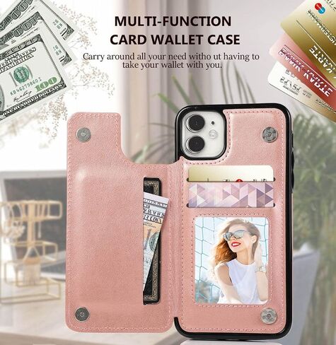حافظة محفظة مصممة لهاتف iPhone 12 Pro/iPhone 12 مع حامل بطاقة، جلد PU منقوش بماندالا مع فتحات لبطاقة الائتمان بمسند مغناطيسي وغطاء قلاب نحيف لهاتف iPhone 12/12 Pro 6.1 بوصة (أرجواني) in Kuwait