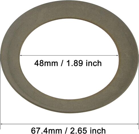 uxcell Air Compressor Compression Piston Ring Replacement Part 66mm OD 48mm ID 1mm Thickness, Dark Gray in Saudi Arabia