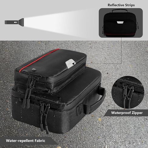 حقيبة حمل Jump Starter لبطارية السيارة متوافقة مع NOCO GB20/GB40/GB50/GB70 Jump Starter، حقيبة Jump Starter المحمولة مع جيب ملحق، حقيبة تخزين Jump Starter، أسود (حقيبة فقط) in Kuwait