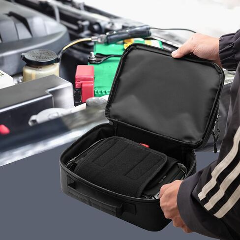 حقيبة حمل Jump Starter لبطارية السيارة متوافقة مع NOCO GB20/GB40/GB50/GB70 Jump Starter، حقيبة Jump Starter المحمولة مع جيب ملحق، حقيبة تخزين Jump Starter، أسود (حقيبة فقط) in Kuwait