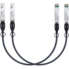 10G SFP+ DAC with 1G SFP DAC, 0.5M(1.64ft), Passive Direct Attach Copper Twinax Cable for Cisco, Ubiquiti UniFi, Meraki, Mikrotik, Intel, Fortinet, Netgear and More
