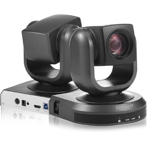 PTZ Camera with 20X Optical Zoom Full HD 1080P 60fps HDMI USB Webcam for Conference Room Church System Streaming Online Video Conference,Compatible with Zoom, Skype, OBS Easy Setup
