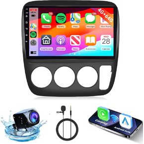 [4G+64G] Android Car Stereo for Honda CRV 1997-2001 Radio with Wireless Carplay Android Auto Radio, Hodozzy 9 inch Touch Screen with GPS, Mirror Link, Bluetooth, WiFi, DSP, FM/RDS Radio