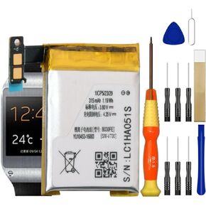 LSSP482230AB Replacement Battery for Samsung Galaxy Gear Watch V700 SM-V700 Smartwatch Battery B030FE with Repair Tool Kits 315mAh