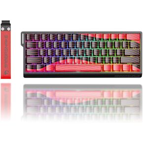 ATTACK SHARK MAMBASNAKE X60HE Rapid Trigger Magnetic Switch 60% RGB Wireless Mechanical Gaming keyboard,2.4Ghz/BT/Wired,8KHZ Polling Rate,0.01mm Adjustable Actuation,Web Driver for Win/Mac(Star White) in Saudi Arabia