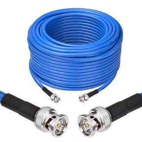 Yuslao 12G SDI Cable 2FT BNC Male to Male Video Coaxial Cable RG6 Coaxial Cable 75 Ohm Ultra Low Loss for 8K 4K 6G-SDI 3G Video Security Camera SDI Converter(Straight,2 Pcs).