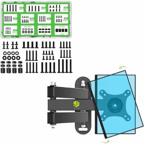 Nuyoah Wall Mount for Echo Show 15, Adjustable Show 15 Wall Mounting Brackets, with TV Mounting Screws with Organizer Box