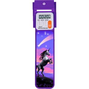 Mark-My-Time Digital Bookmark and LED Book Light - Timer and Bookmark for Kids with LED Book Light, Cool Bookmarks and Reading Incentives, Christmas Gift & Stocking Stuffer - 3D Rainbow Poop Emoji in Saudi Arabia