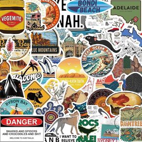Nashville Tennessee Stickers 50Pcs Waterproof Vinyl Nashville Music City Decals for Water Bottles Laptop Luggage Cup Computer Mobile Phone Skateboard Guitar Helmet Snowboard Décor