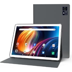 Latest 2024 Android 13 Tablet, 128GB+16GB RAM, 512GB Expandable, Octa-Core 5G WiFi, 10.1" HD Display, 13MP+8MP Dual Cameras, 8000mAh Battery, Case Included, Bluetooth, GPS