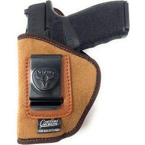 Cardini Leather | Premium Combo OWB/IWB Nylon Holster for Concealed Carry | Holster for Sig P229, P225, P250, fits Glock 19, 23, 32, fits Walther P99, fits Springfield XD 4", XDM 3.8", XDS 3.8"