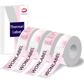 D30 Thermal Labels, 12x40mm (0.55"x1.57") Adhesive D30 Label Tape for D30 /D30S Label Makers, D30 Label Maker Tape Refill, 320 PCS/2Rolls